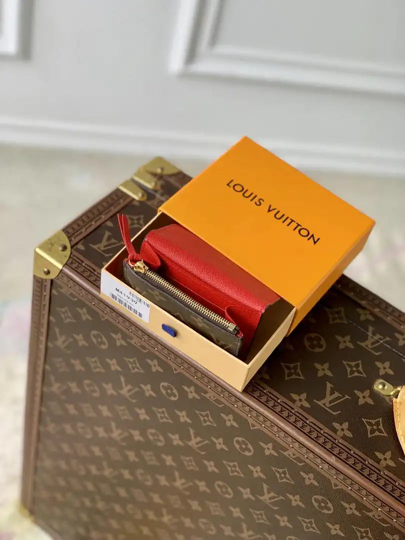 Louis Vuitton LV M41939 Rosalie Coin Purse Gold Red