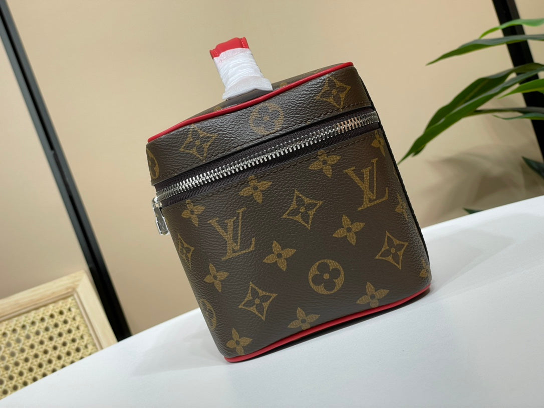 Louis Vuitton LV M44495 Nice Mini Vanity Case Monogram canvas Red - Default Title - View 2
