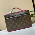 Louis Vuitton LV M44495 Nice Mini Vanity Case Monogram canvas Rose Red - Default Title - View 1