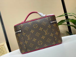 Louis Vuitton LV M44495 Nice Mini Vanity Case Monogram canvas Rose Red - Default Title - View 3