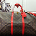 Louis Vuitton LV M44740 Keepall Bandouliere 50 Monogram Bag Red - Default Title - View 1