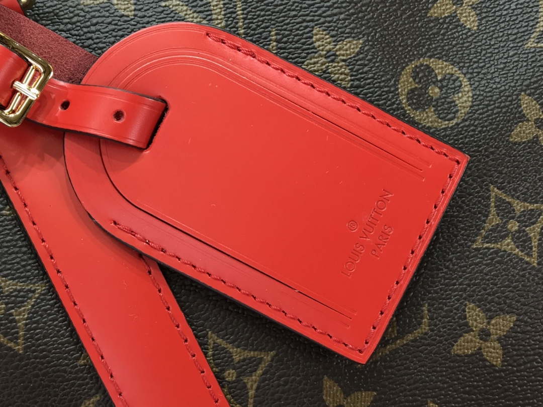 Louis Vuitton LV M44740 Keepall Bandouliere 50 Monogram Bag Red - Default Title - View 5