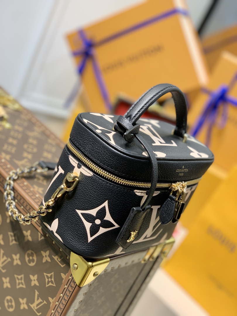 Louis Vuitton LV M45780 Nice Mini Vanity Case Monogram canvas Black Cream - Default Title - View 3