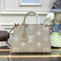 Louis Vuitton LV M45833 Grand Palais Monogram empreinte Gray and Beige - Default Title - View 1