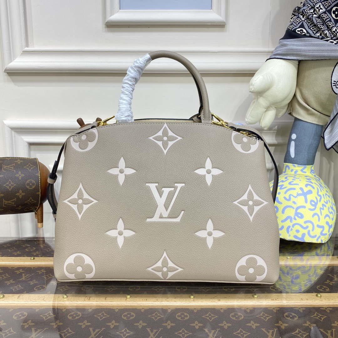 Louis Vuitton LV M45833 Grand Palais Monogram empreinte Gray and Beige - Default Title - View 2