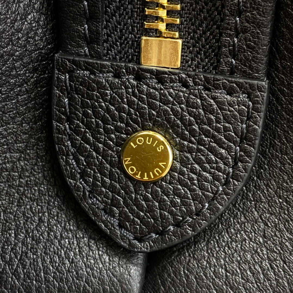 Louis Vuitton LV M45842 Grand Palais bicolor Monogram empreinte leather Black Beige