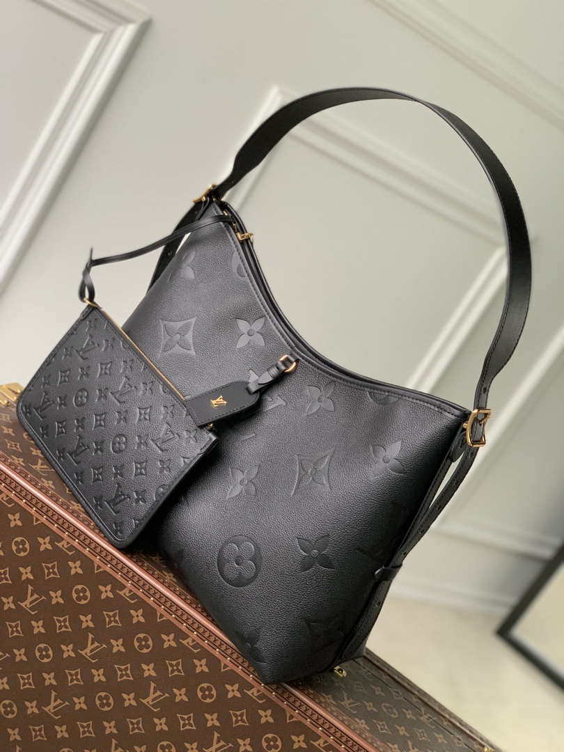 Louis Vuitton LV M46289 Carryall MM monogram M46292 Black - Default Title - View 2