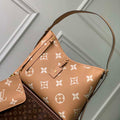 Louis Vuitton LV M46289 Carryall MM monogram M46292 Brown and Yellow - Default Title - View 1