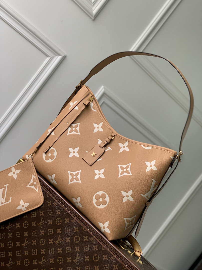 Louis Vuitton LV M46289 Carryall MM monogram M46292 Brown and Yellow - Default Title - View 1