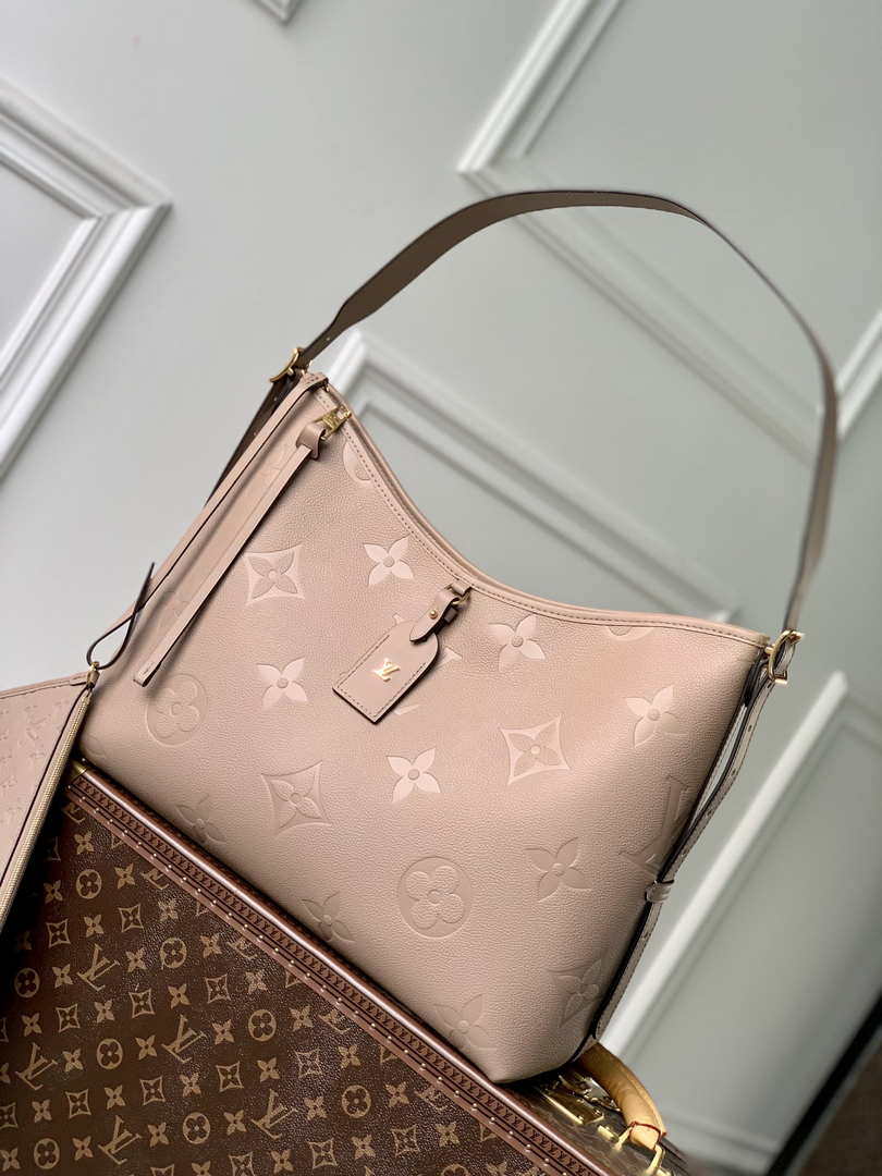 Louis Vuitton LV M46292 Carryall MM monogram M46289 Tourterelle Gray - Default Title - View 1