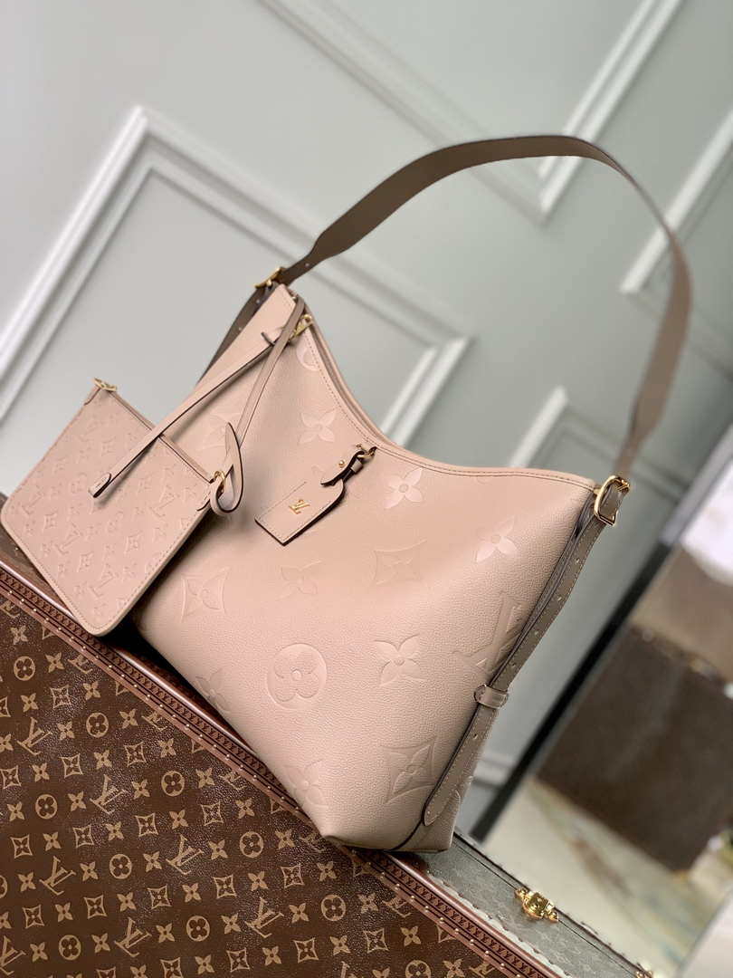 Louis Vuitton LV M46292 Carryall MM monogram M46289 Tourterelle Gray - Default Title - View 2