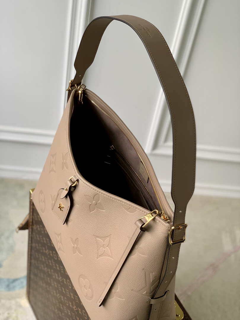 Louis Vuitton LV M46292 Carryall MM monogram M46289 Tourterelle Gray
