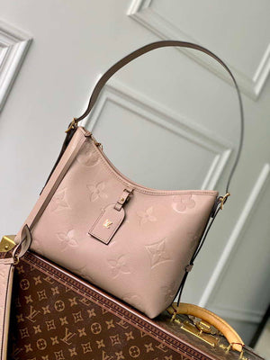 Louis Vuitton LV M46292 Carryall PM Monogram Tourterelle Gray - Default Title - View 1