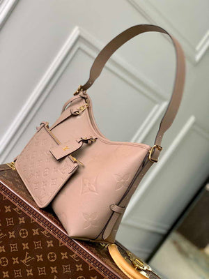 Louis Vuitton LV M46292 Carryall PM Monogram Tourterelle Gray - Default Title - View 3