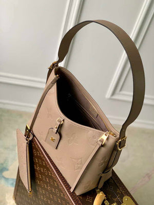 Louis Vuitton LV M46292 Carryall PM Monogram Tourterelle Gray - Default Title - View 8