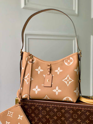 Louis Vuitton LV M46293 Carryall PM monogram M46293 Brown and Yellow - Default Title - View 1