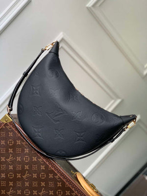 Louis Vuitton LV M46725 Loop Hobo Bag Monogram Empreinte Black - Default Title - View 2