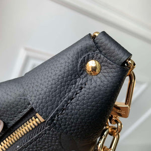 Louis Vuitton LV M46725 Loop Hobo Bag Monogram Empreinte Black - Default Title - View 6