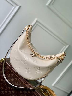 Louis Vuitton LV M46739 Loop Hobo Bag Monogram Empreinte Beige - Default Title - View 2