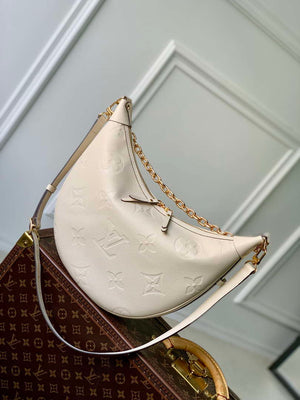 Louis Vuitton LV M46739 Loop Hobo Bag Monogram Empreinte Beige - Default Title - View 4