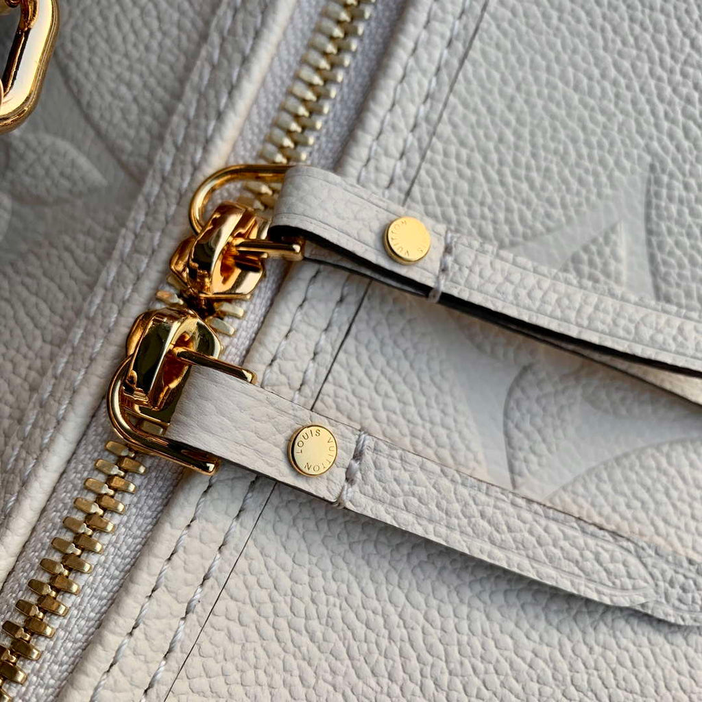 Louis Vuitton LV M46739 Loop Hobo Bag Monogram Empreinte Beige