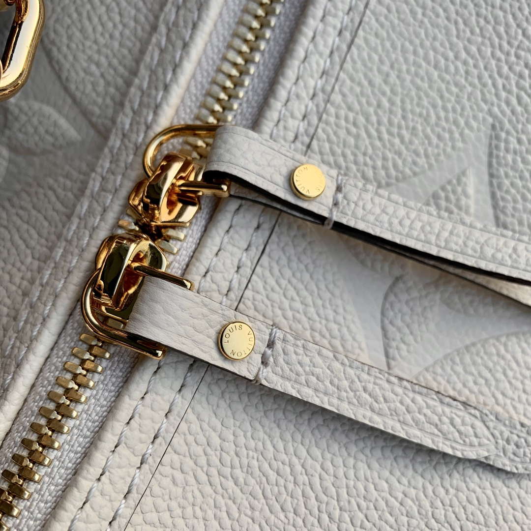 Louis Vuitton LV M46739 Loop Hobo Bag Monogram Empreinte Beige