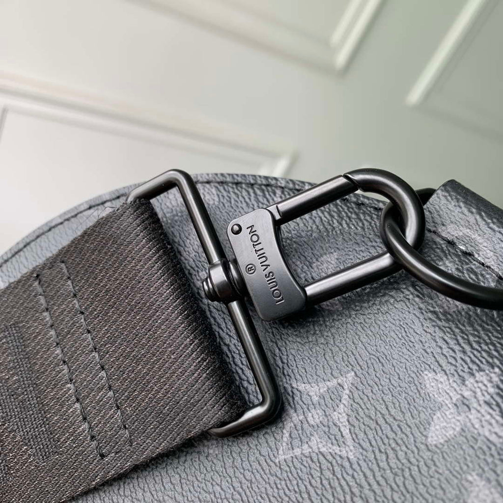 Louis Vuitton LV M46796 Soft Polochon MM Monogram Eclipse
