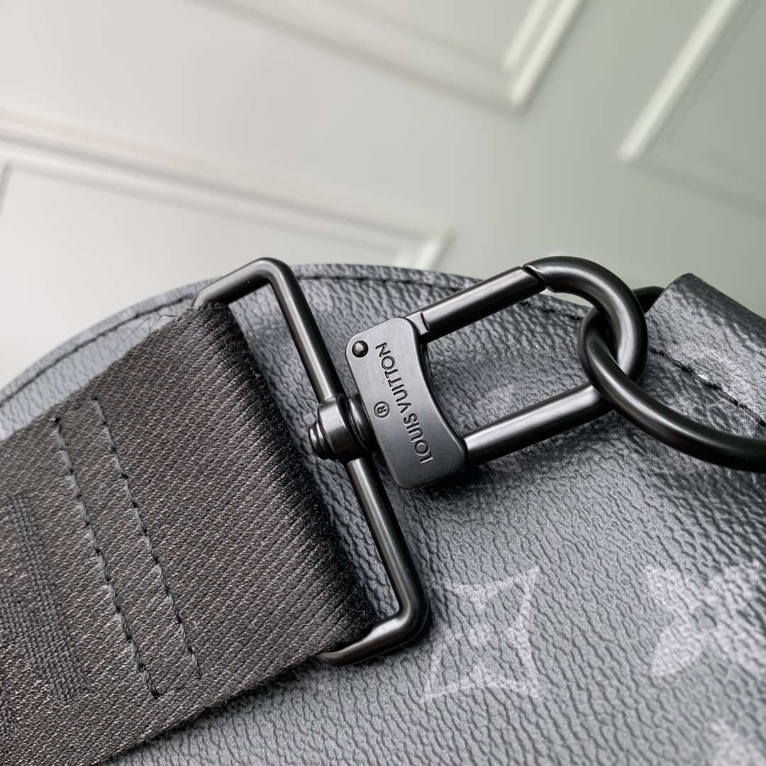Louis Vuitton LV M46796 Soft Polochon MM Monogram Eclipse