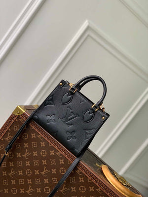 Louis Vuitton LV M46993 OnTheGo BB Handbag Monogram Empreinte Black - Default Title - View 1