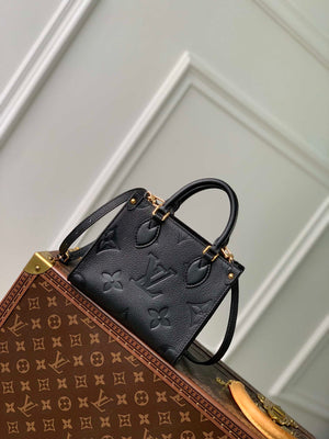 Louis Vuitton LV M46993 OnTheGo BB Handbag Monogram Empreinte Black - Default Title - View 2