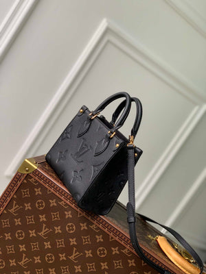 Louis Vuitton LV M46993 OnTheGo BB Handbag Monogram Empreinte Black - Default Title - View 3