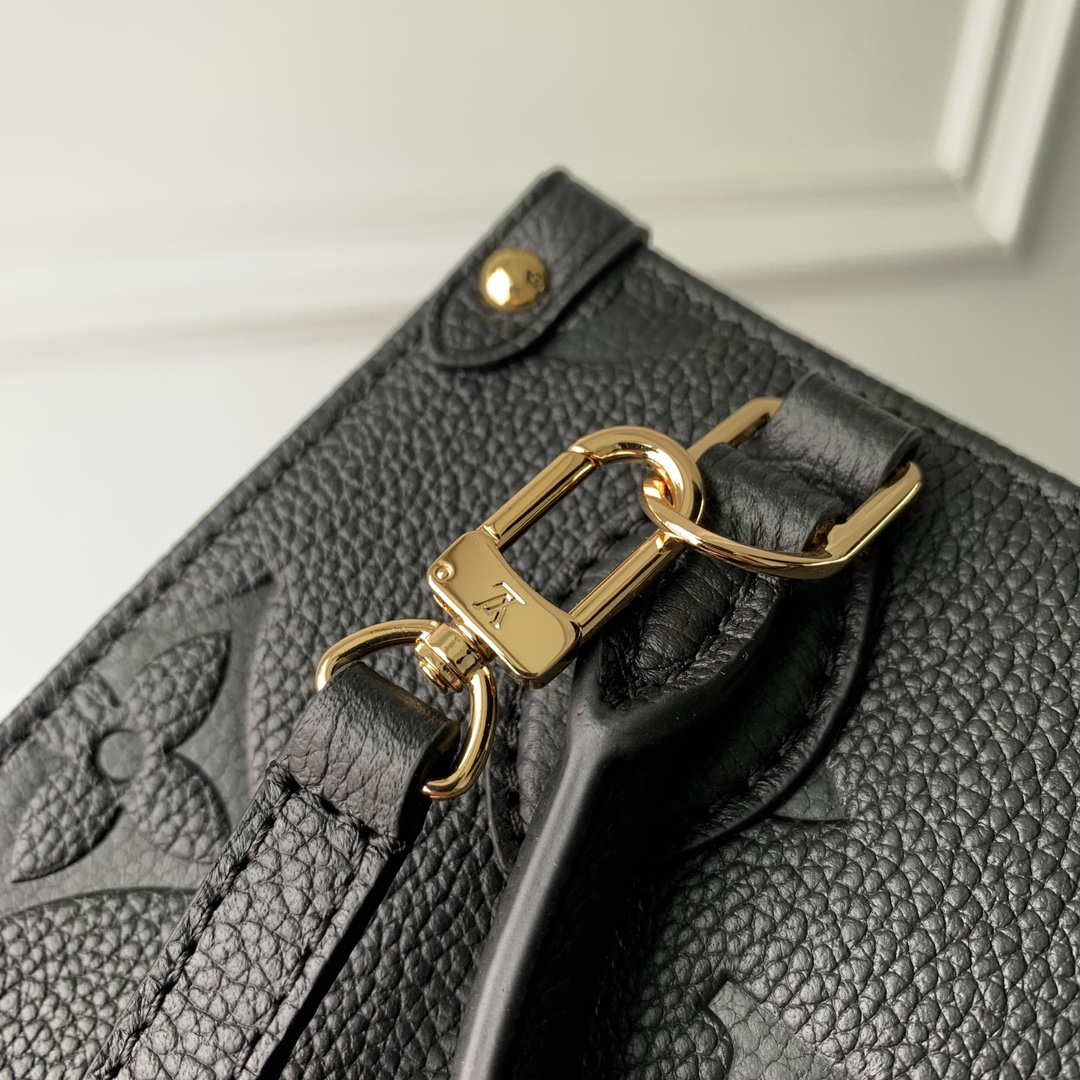 Louis Vuitton LV M46993 OnTheGo BB Handbag Monogram Empreinte Black