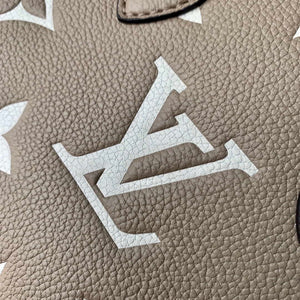 Louis Vuitton LV M47054 OnTheGo BB Handbag Bicolor Monogram Empreinte Leather Tourterelle  Cr¨¨me - Default Title - View 7