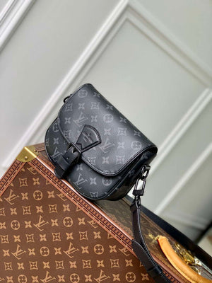 Louis Vuitton LV M47060 Montsouris Messenger PM Monogram Eclipse Canvas - Default Title - View 1