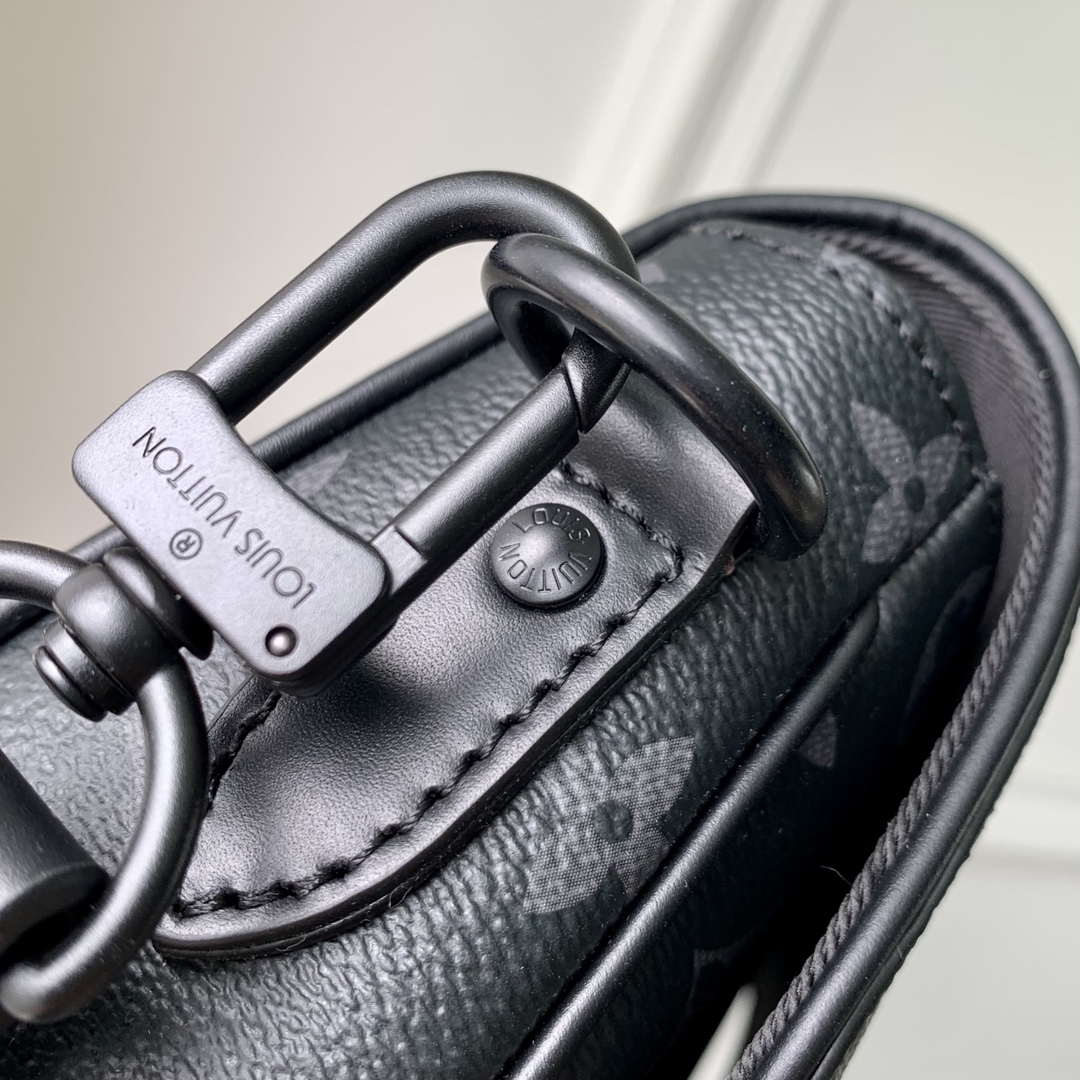 Louis Vuitton LV M47060 Montsouris Messenger PM Monogram Eclipse Canvas - Default Title - View 6