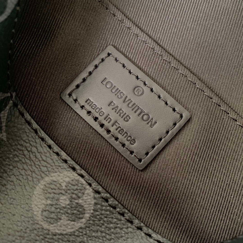 Louis Vuitton LV M47060 Montsouris Messenger PM Monogram Eclipse Canvas