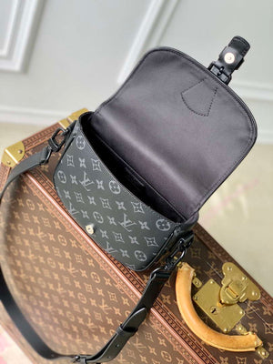 Louis Vuitton LV M47060 Montsouris Messenger PM Monogram Eclipse Canvas - Default Title - View 9