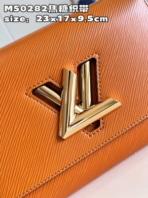 Louis Vuitton LV M50282 Twist MM Bag Epi Gold Cipango Beige - Default Title - View 3