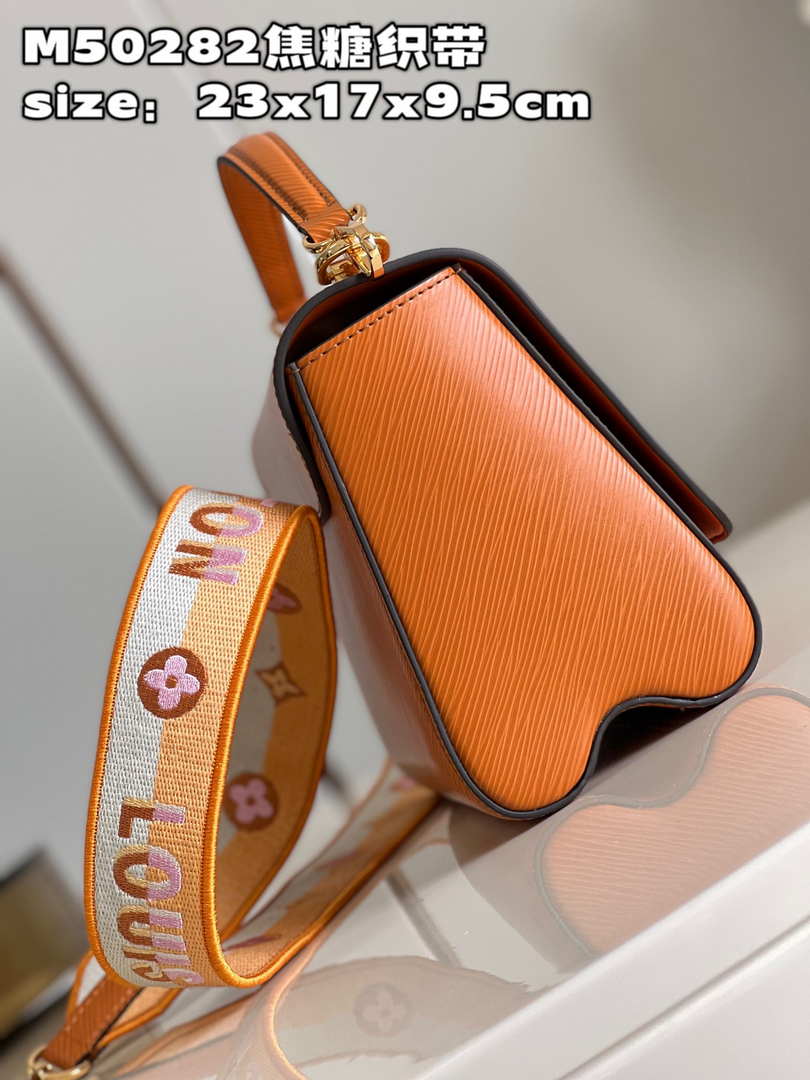 Louis Vuitton LV M50282 Twist MM Bag Epi Gold Cipango Beige - Default Title - View 4
