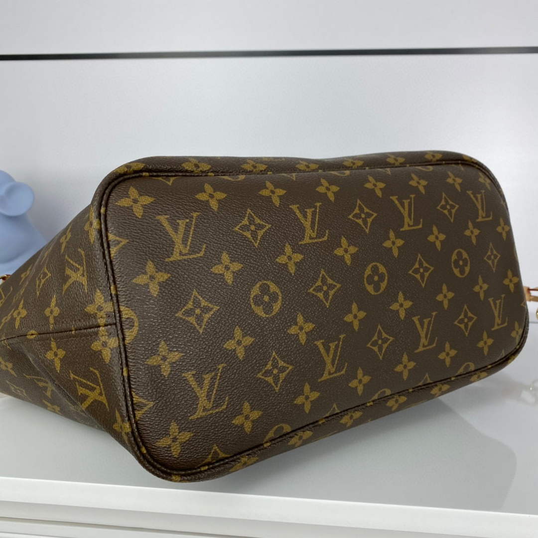 Louis Vuitton LV M50366 Neverfull MM Monogram?Canvas Cerise Pink - Default Title - View 3