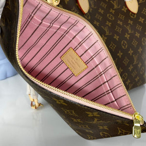 Louis Vuitton LV M50366 Neverfull MM Monogram?Canvas Cerise Pink - Default Title - View 5