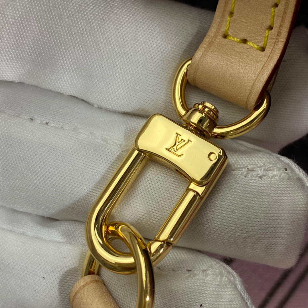 Louis Vuitton LV M50366 Neverfull MM Monogram?Canvas Cerise Pink - Default Title - View 8
