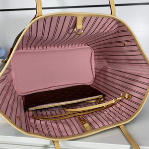 Louis Vuitton LV M50366 Neverfull MM Monogram?Canvas Cerise Pink - Default Title - View 9