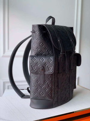 Louis Vuitton LV M55699 Christopher Backpack Taurillon Monogram N41379 Black - Default Title - View 3