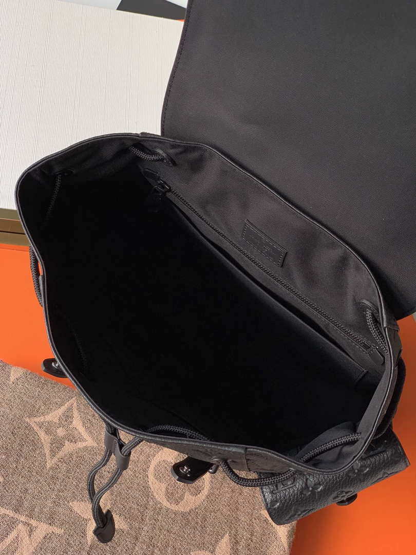 Louis Vuitton LV M55699 Christopher Backpack Taurillon Monogram N41379 Black - Default Title - View 9