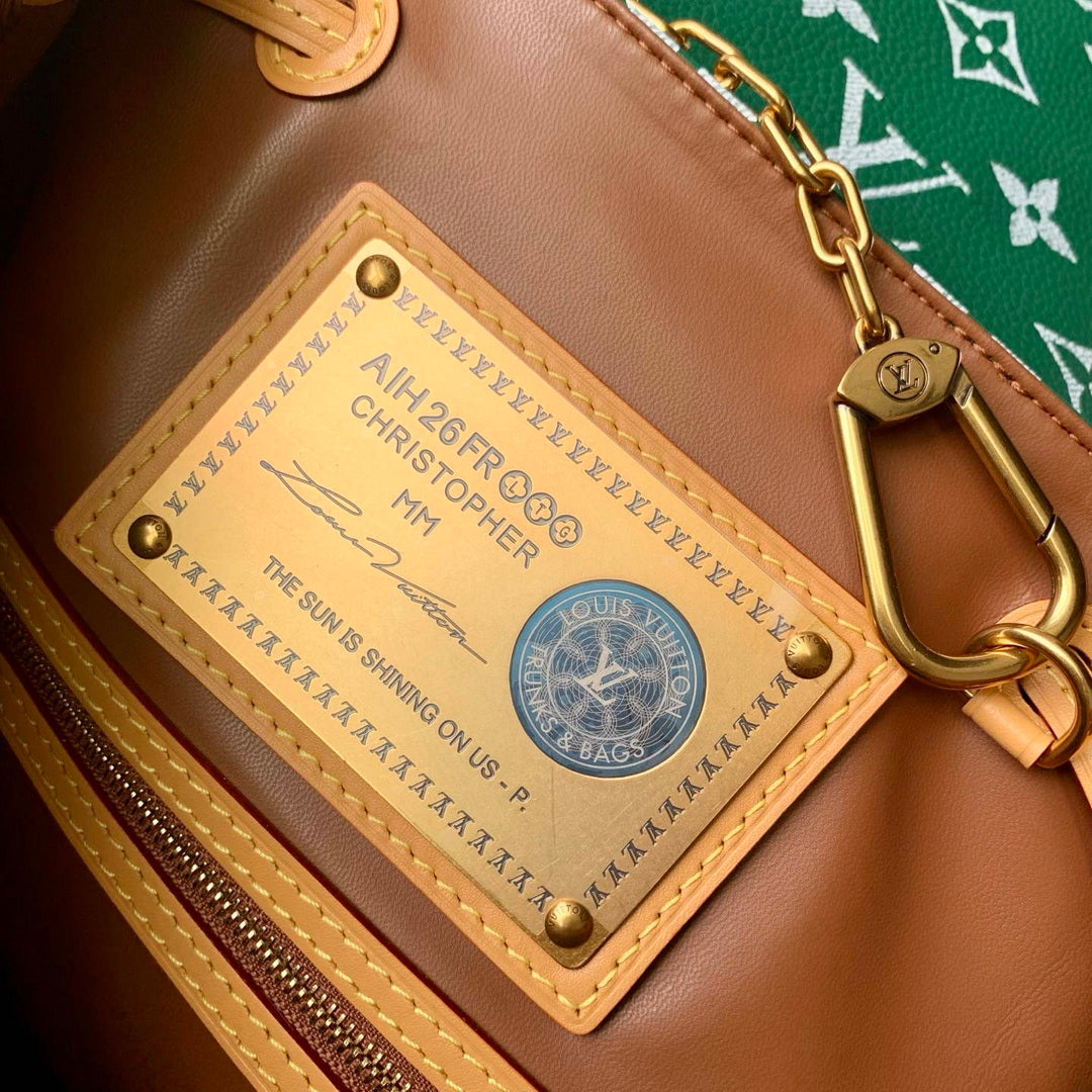 Louis Vuitton LV M55699 P9 Christopher MM Backpack Green