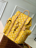 Louis Vuitton LV M55699 P9 Christopher MM Backpack Yellow