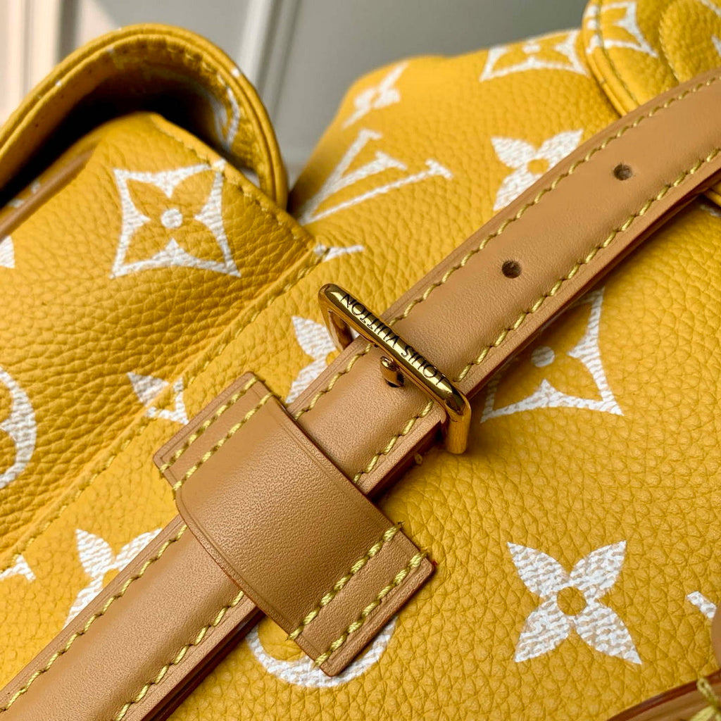 Louis Vuitton LV M55699 P9 Christopher MM Backpack Yellow