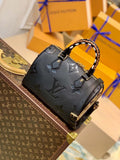 Louis Vuitton LV M58524 Speedy Bandouliere 25 Handbag Black