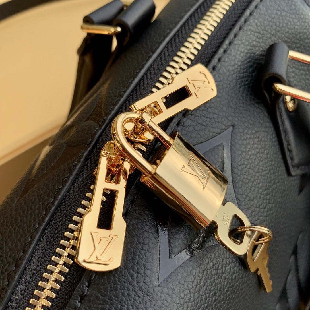 Louis Vuitton LV M58524 Speedy Bandouliere 25 Handbag Black